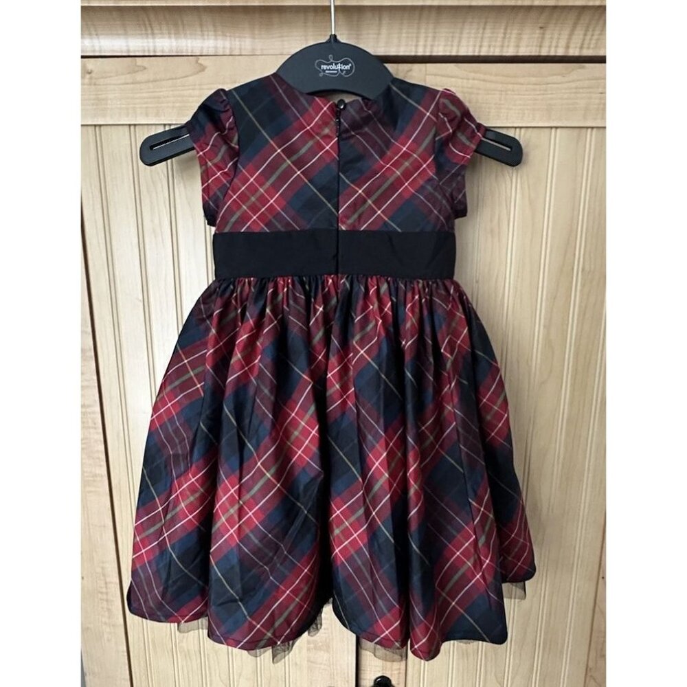 Baby Gap Girls 18-24 Mos Tafetta Dress Holiday Plaid Tartan Ralph Christmas‎ - Picture 4 of 4